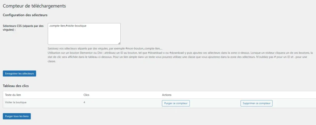 Plugin WordPress compteur de téléchargements